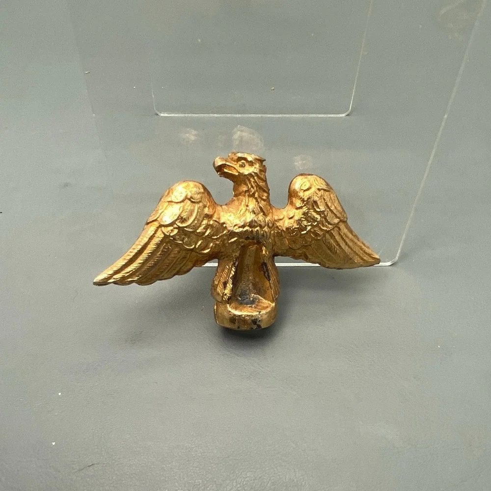 Vintage‎ Brass Eagle Finial Screw Down 3.75